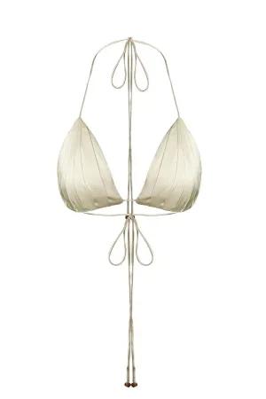ALGA PLEATED SILK TOP
