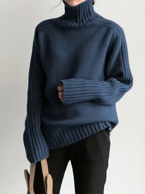 Ashley | High Neck Knit Sweater