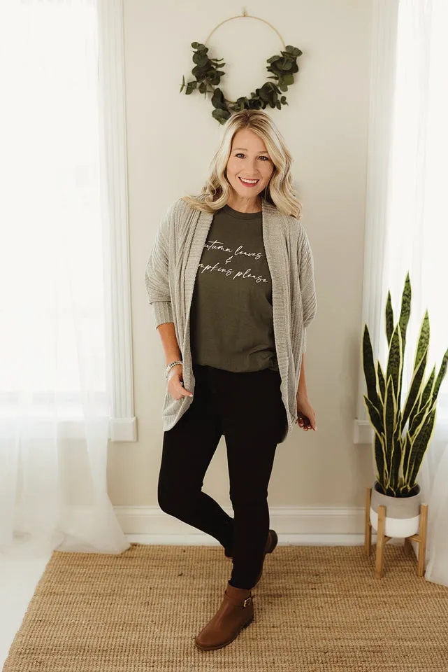 Banded Rib Cardi