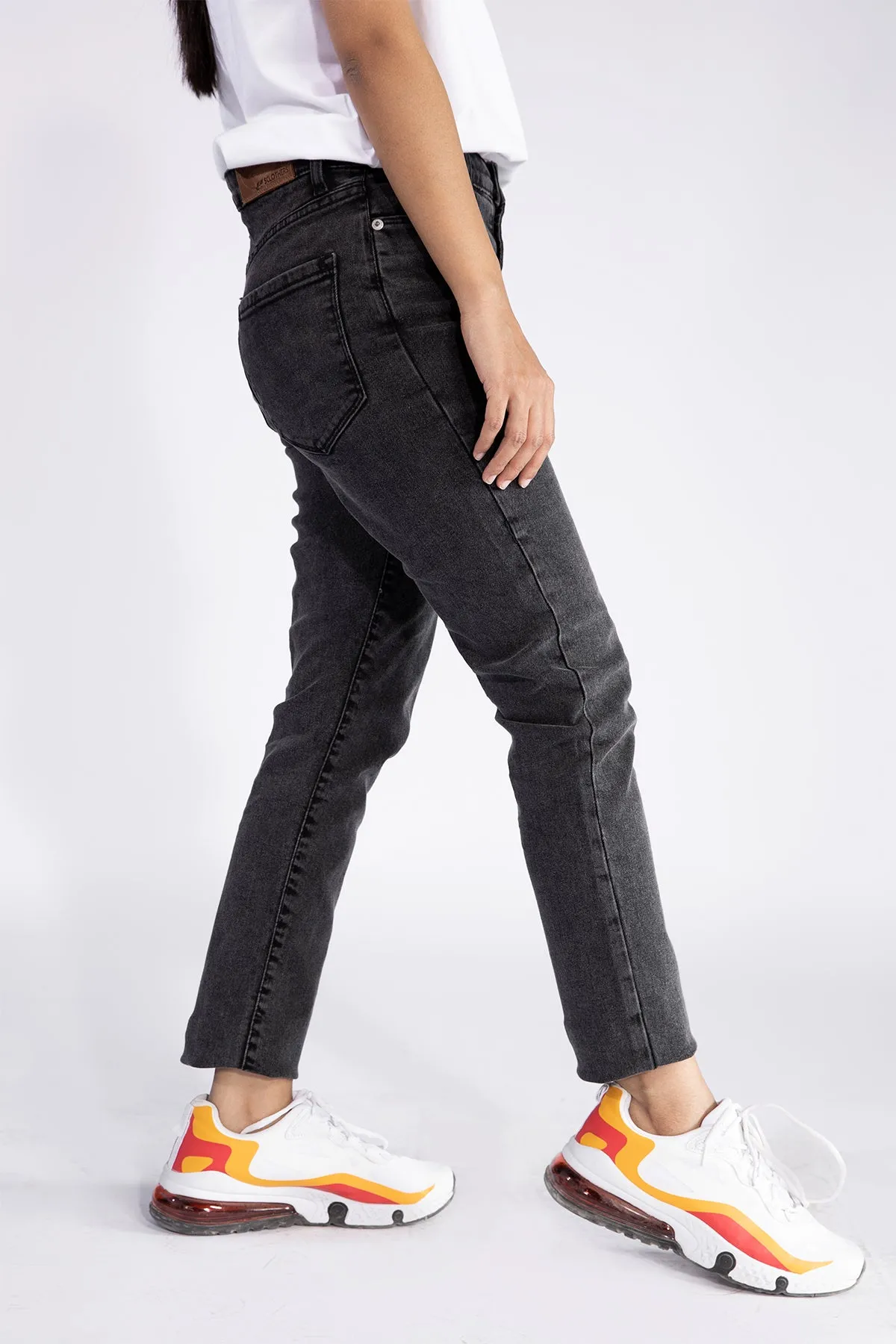 Black Denim High Rise Jeans - W21 - WDJ0006