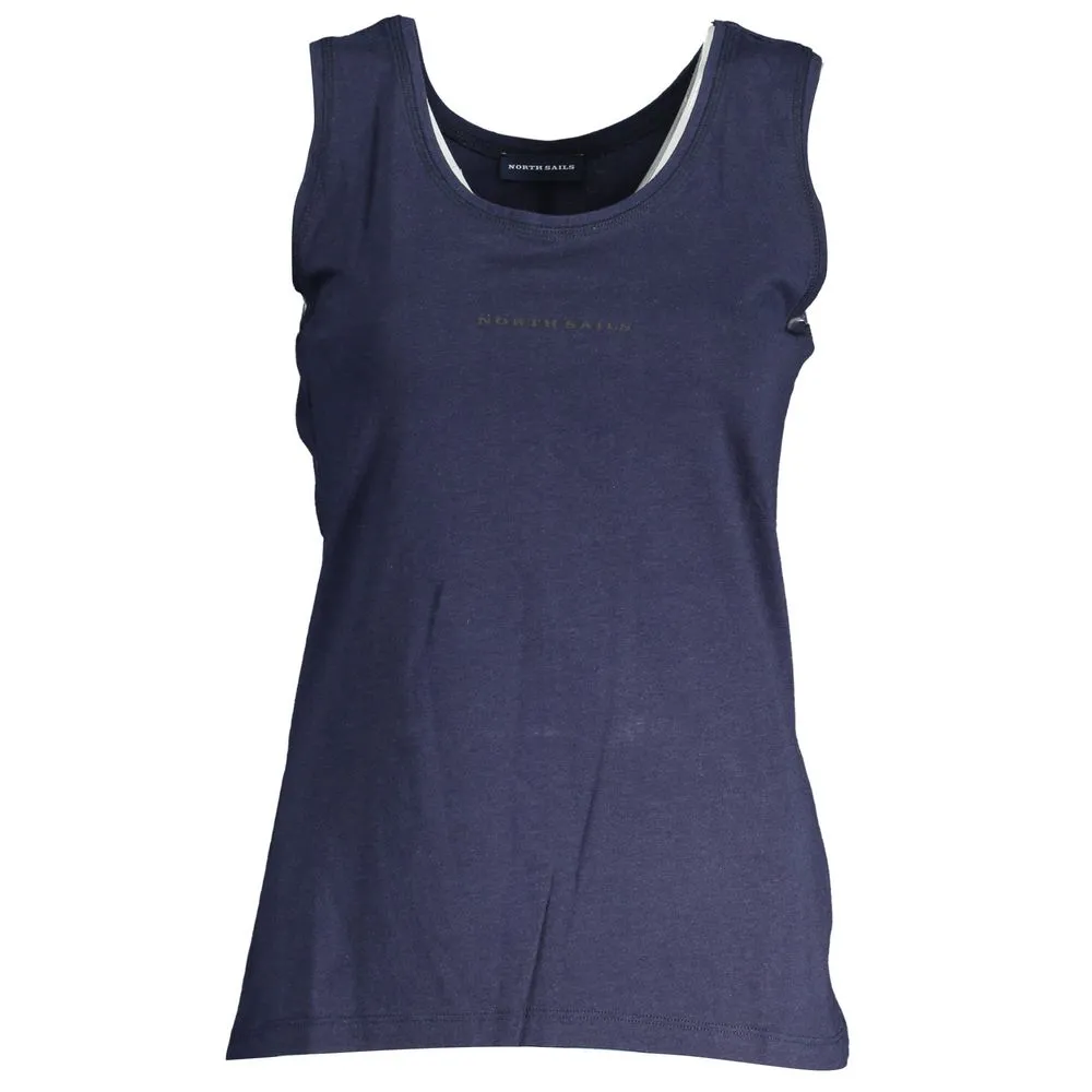 Blue Viscose Women Top