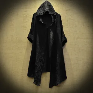 Boho Chic Loose Hooded Cardigan