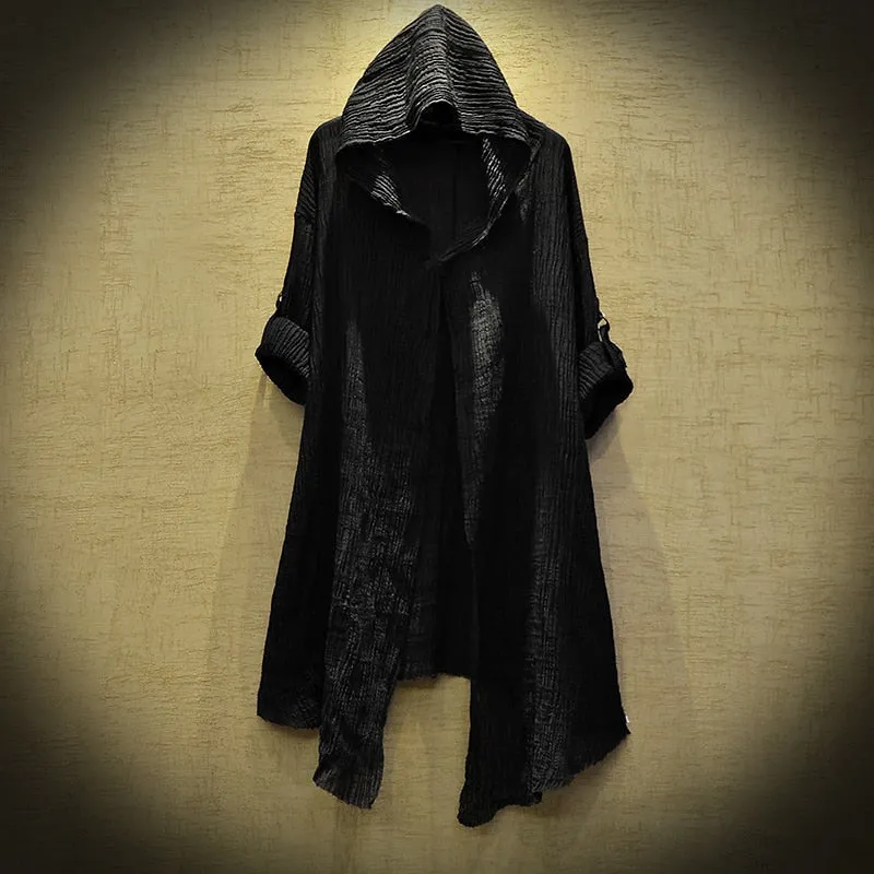 Boho Chic Loose Hooded Cardigan