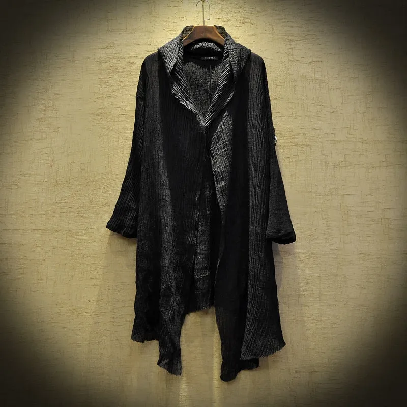 Boho Chic Loose Hooded Cardigan