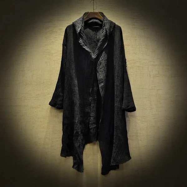 Boho Chic Loose Hooded Cardigan