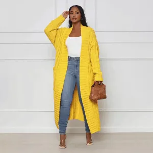 Celestina - Cardigan long chic et décontracté