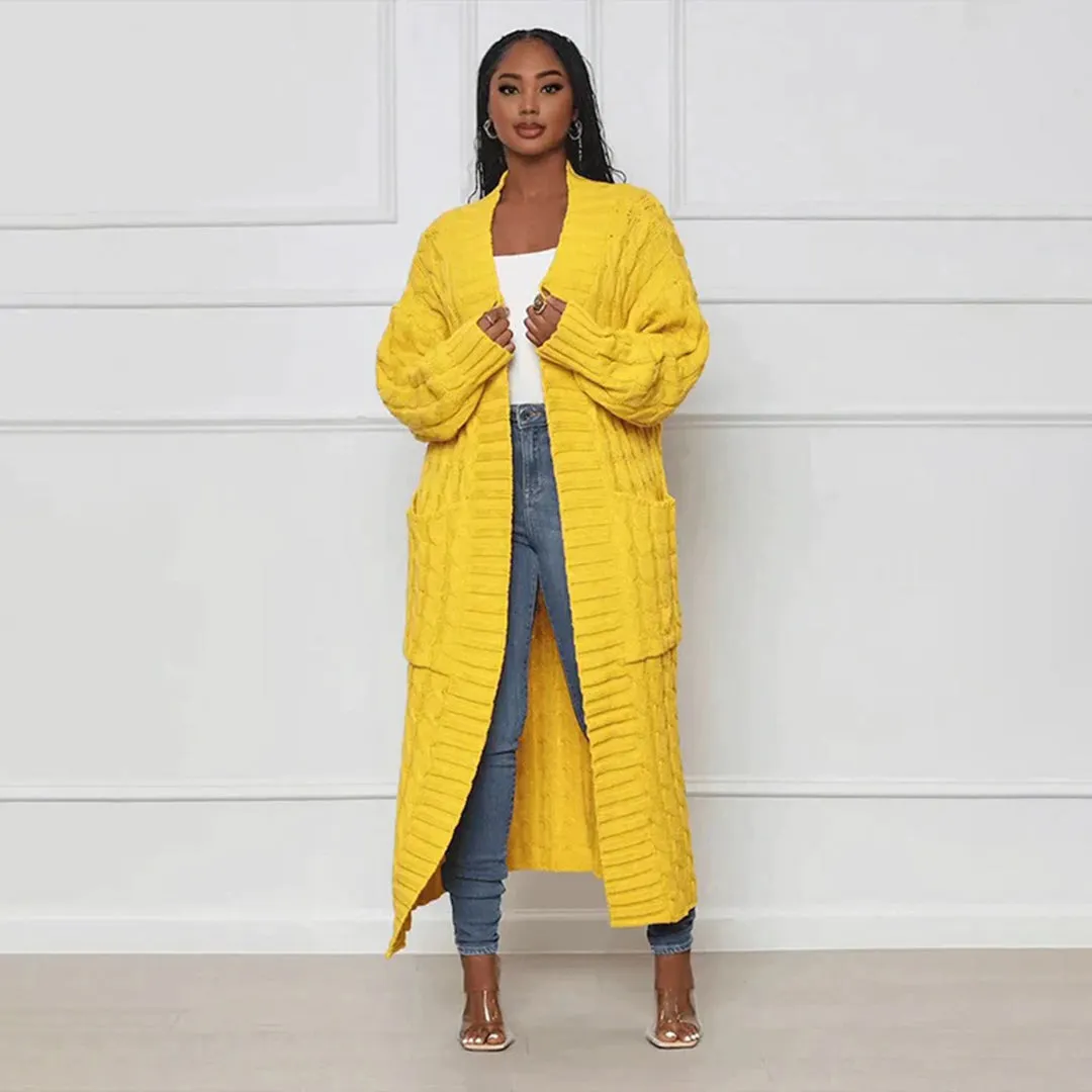 Celestina - Cardigan long chic et décontracté