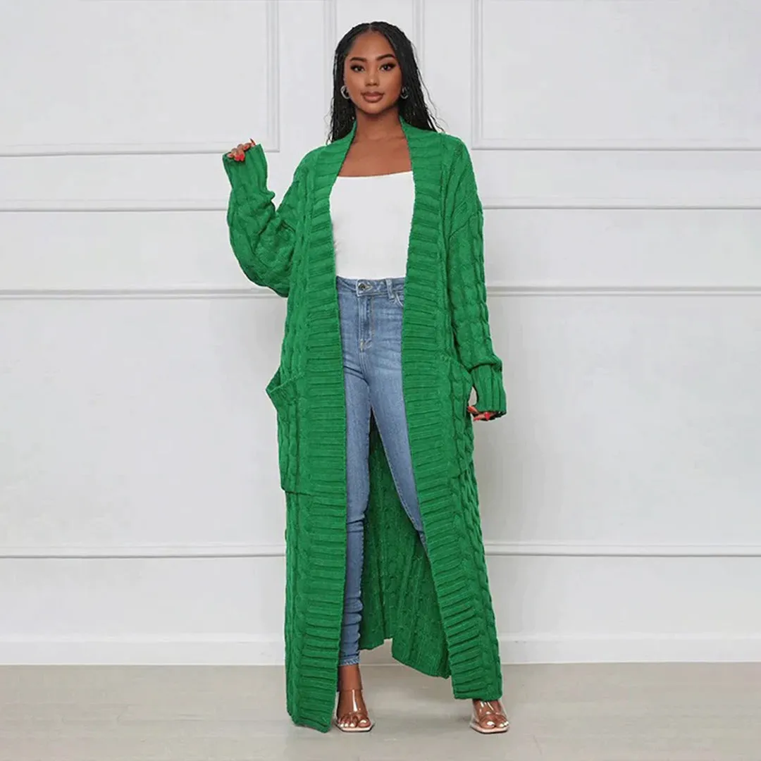 Celestina - Cardigan long chic et décontracté
