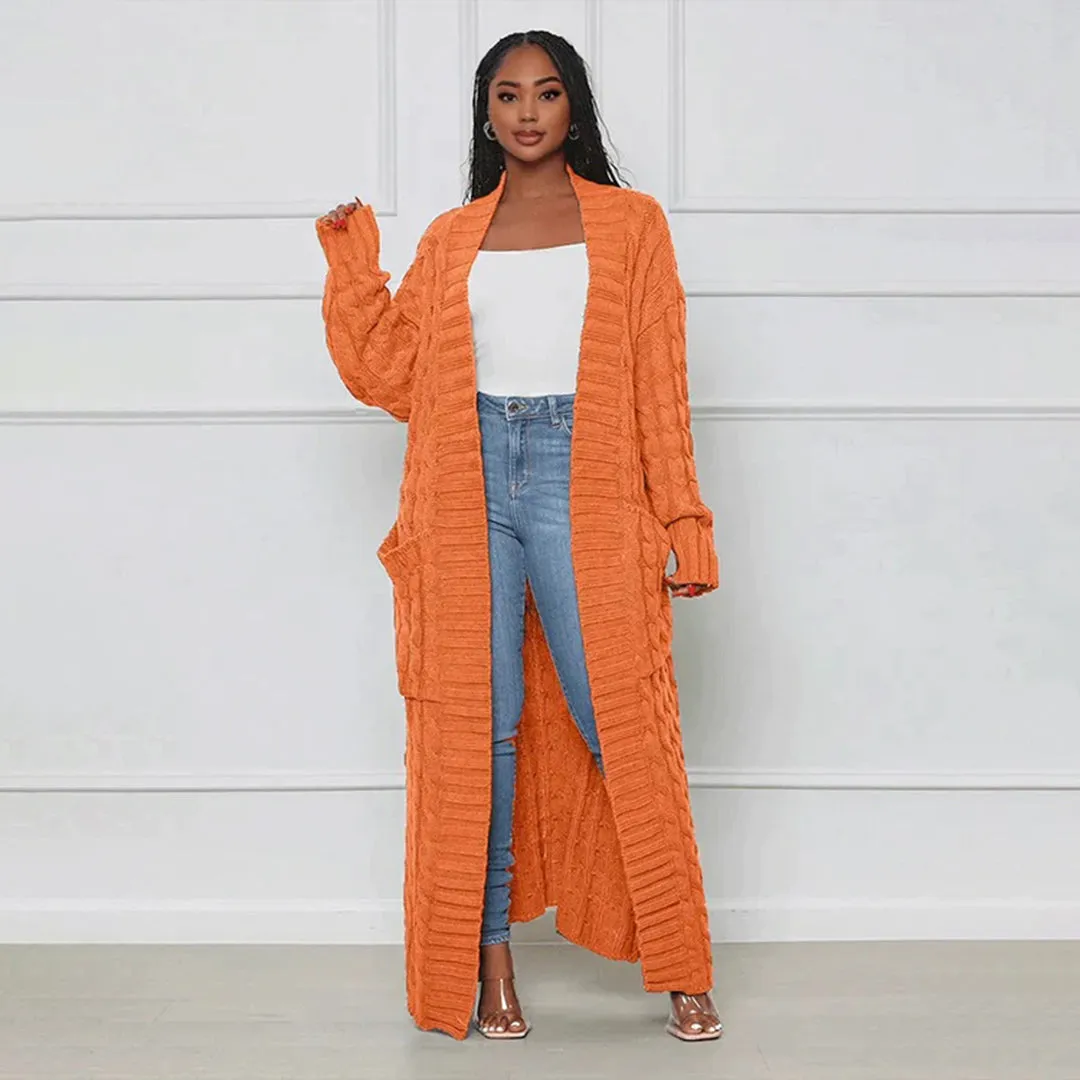 Celestina - Cardigan long chic et décontracté