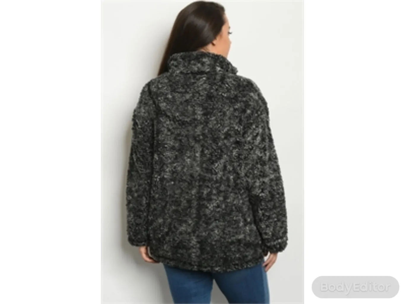 Charcoal Gray Oversized  Sweater Winter Fashion