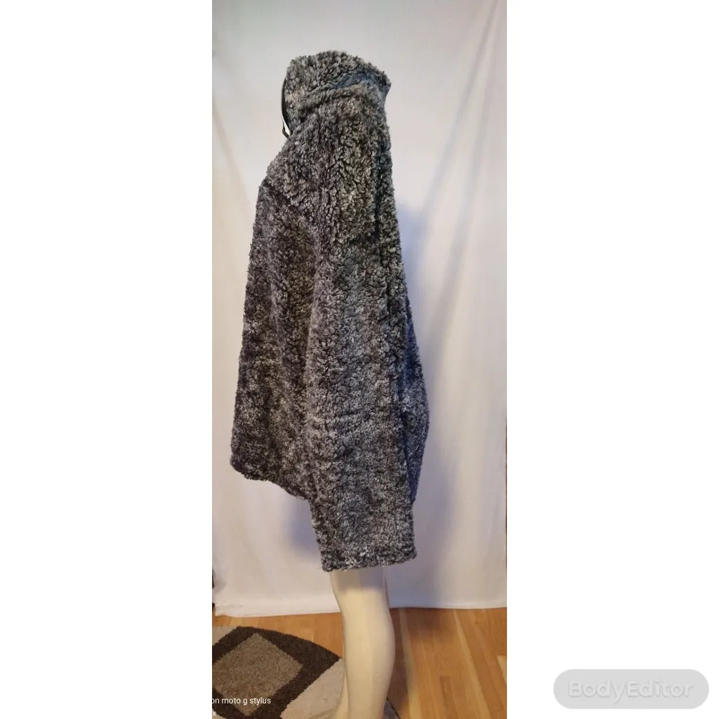 Charcoal Gray Oversized  Sweater Winter Fashion