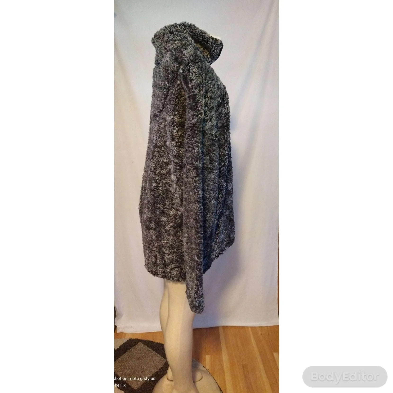 Charcoal Gray Oversized  Sweater Winter Fashion