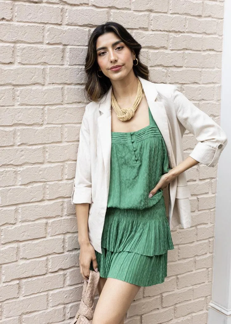 Claire Linen Blazer - Natural