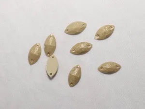 Copper Designer Eye Plastic Stones -9x18 mm
