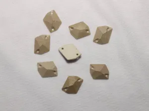 Copper Designer Uneven Plastic Stones -20x20 mm