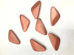 Copper Triangular Plastic Stones