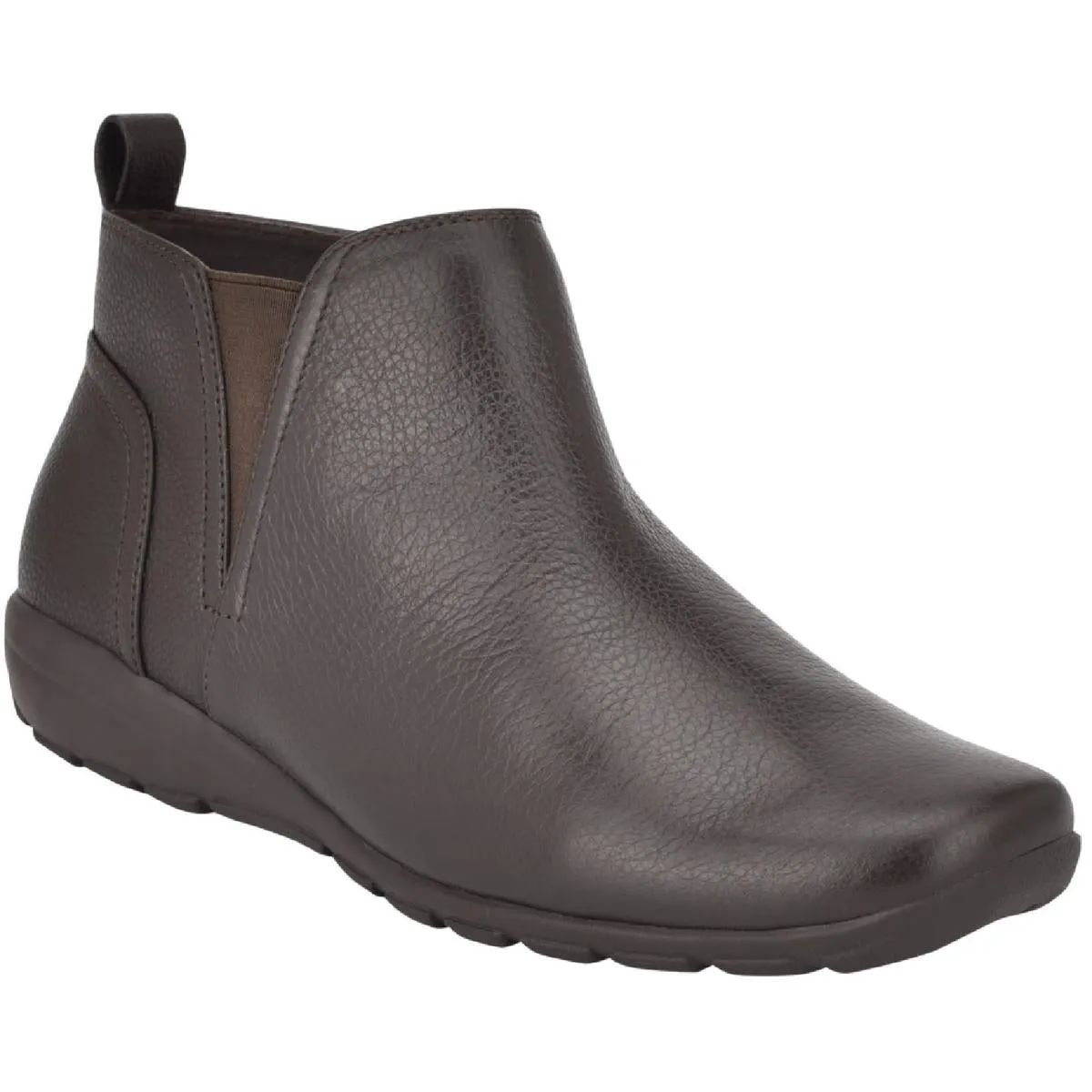 Easy Spirit Womens Aerial Leather Low Heel Ankle Boots
