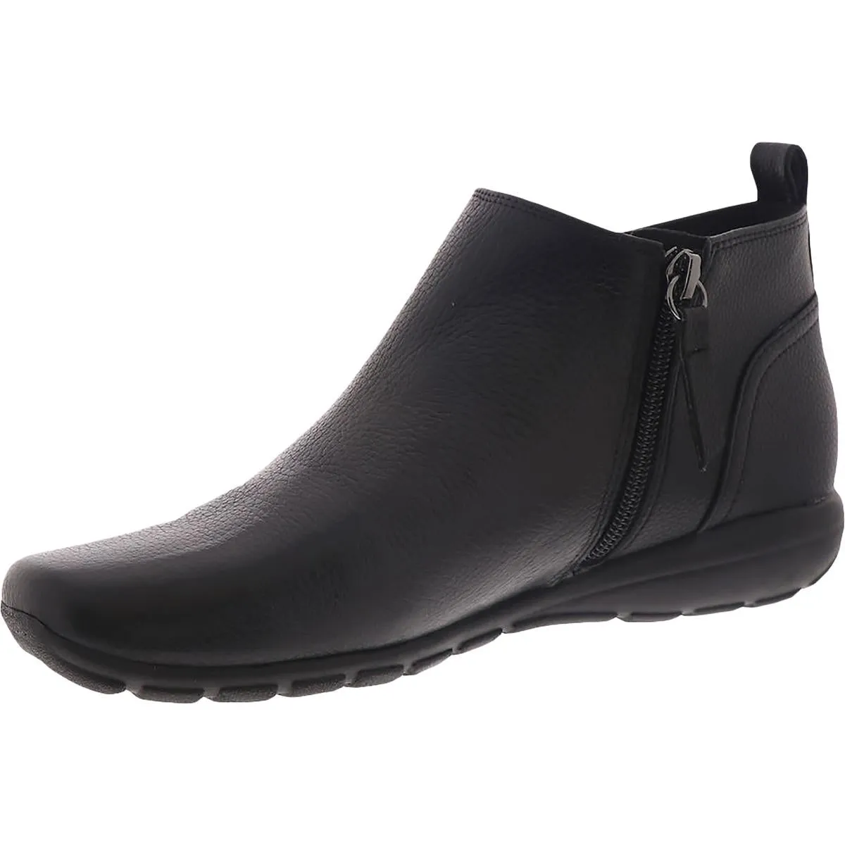 Easy Spirit Womens Aerial Leather Low Heel Ankle Boots