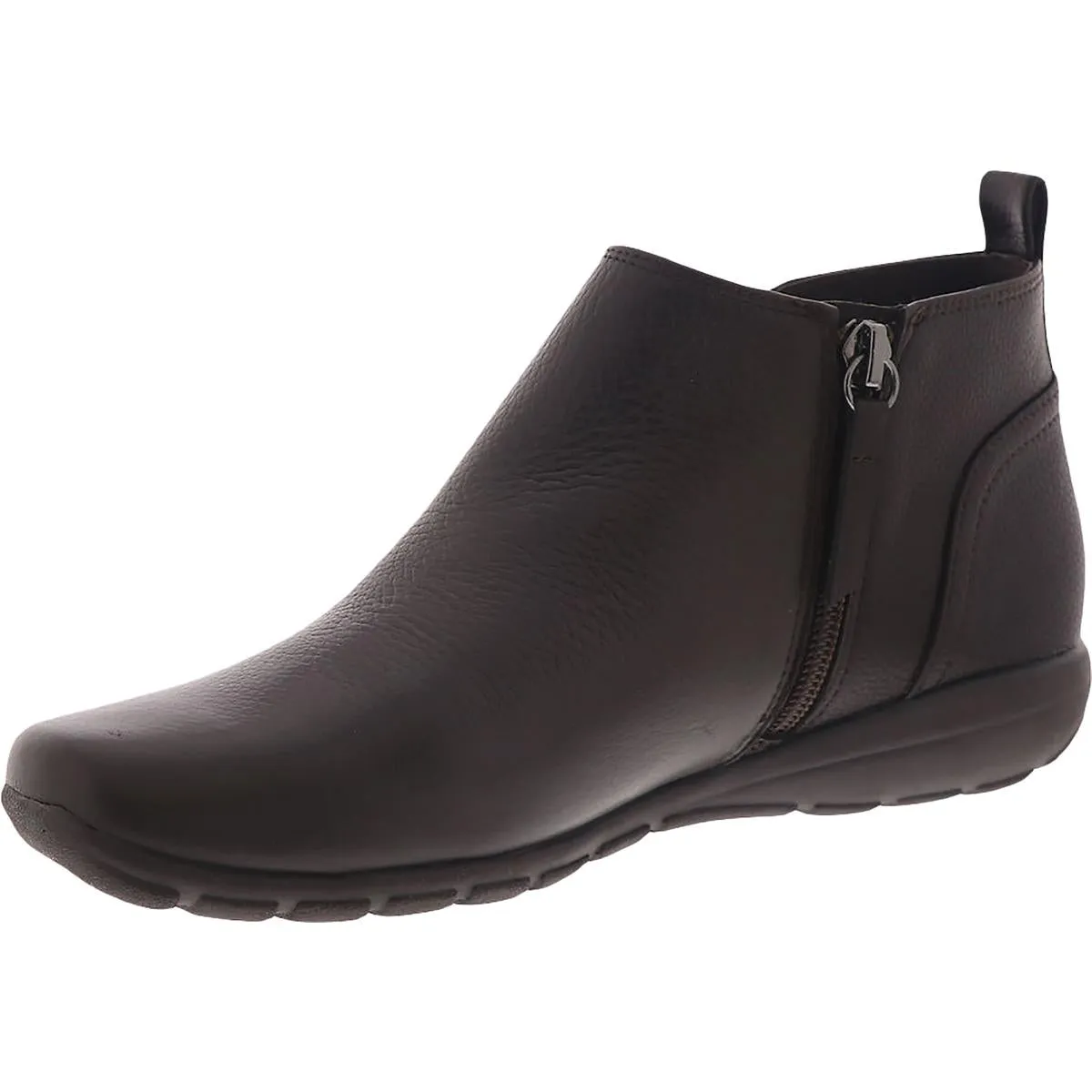 Easy Spirit Womens Aerial Leather Low Heel Ankle Boots