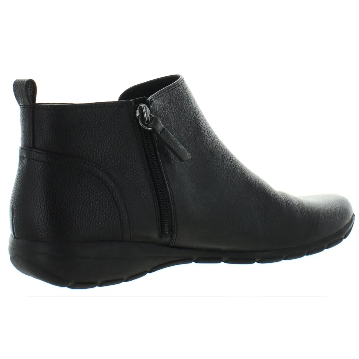 Easy Spirit Womens Aerial Leather Low Heel Ankle Boots