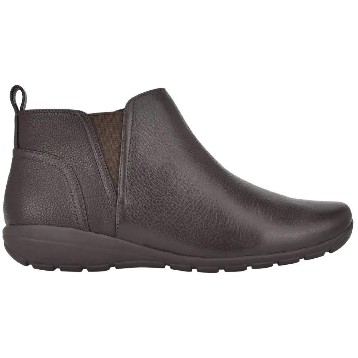 Easy Spirit Womens Aerial Leather Low Heel Ankle Boots