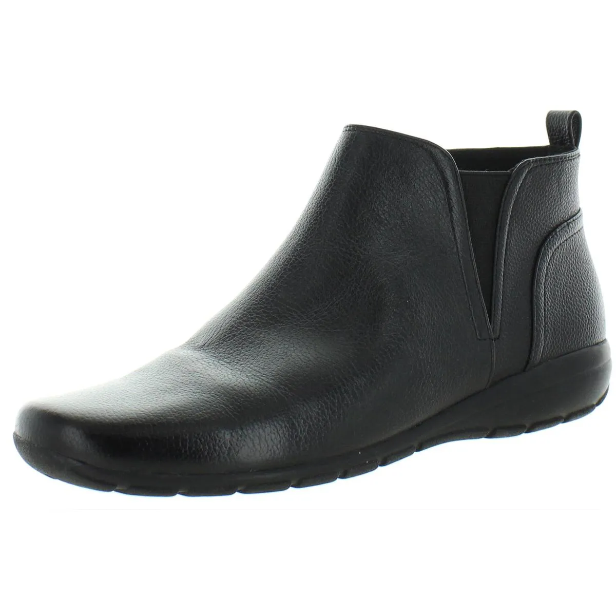 Easy Spirit Womens Aerial Leather Low Heel Ankle Boots