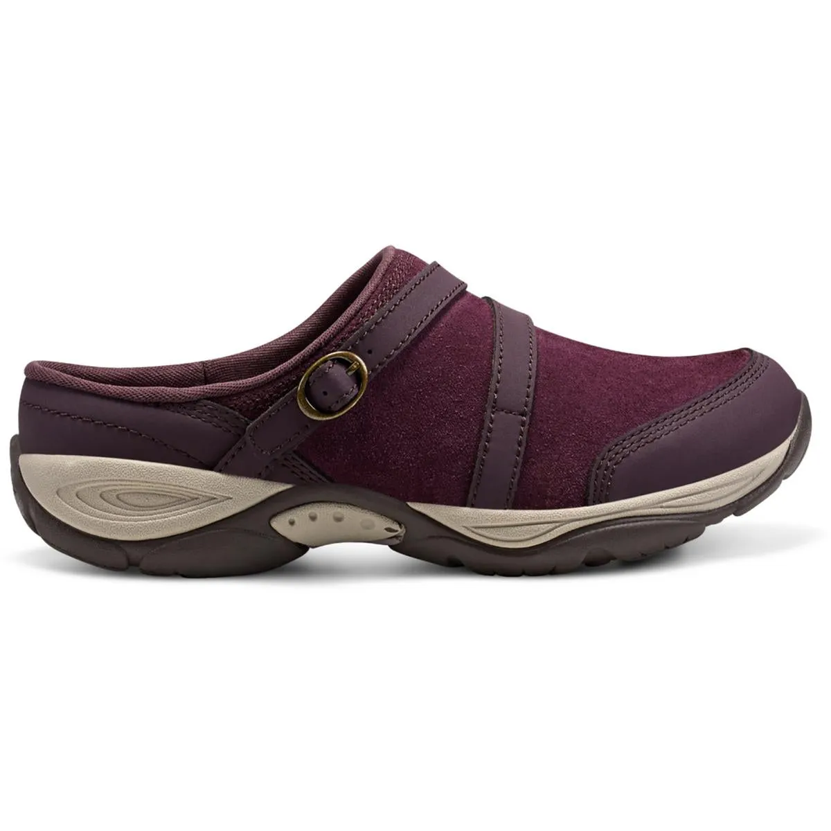 Easy Spirit Womens Equinox Leather Sip On Slipper Shoes