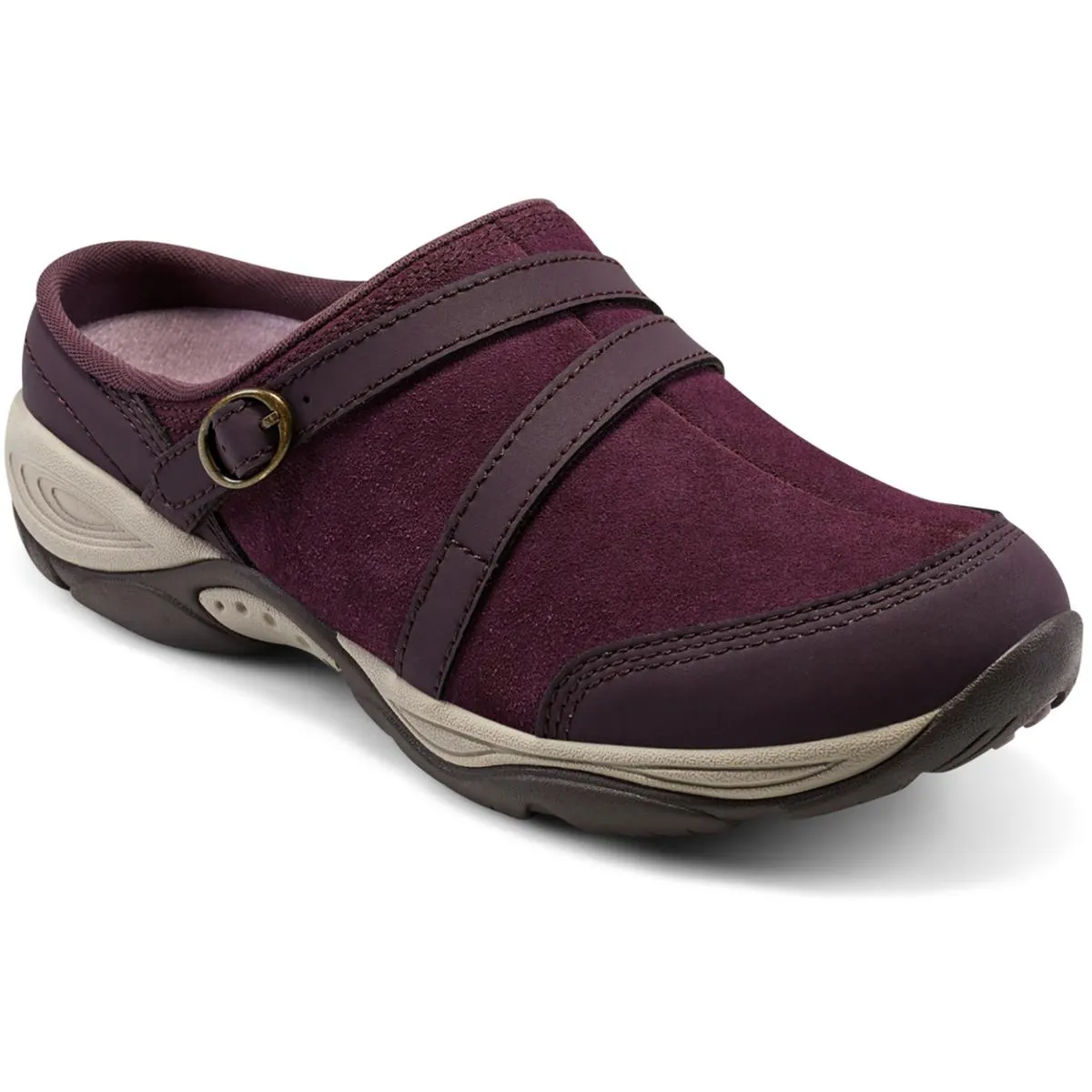 Easy Spirit Womens Equinox Leather Sip On Slipper Shoes