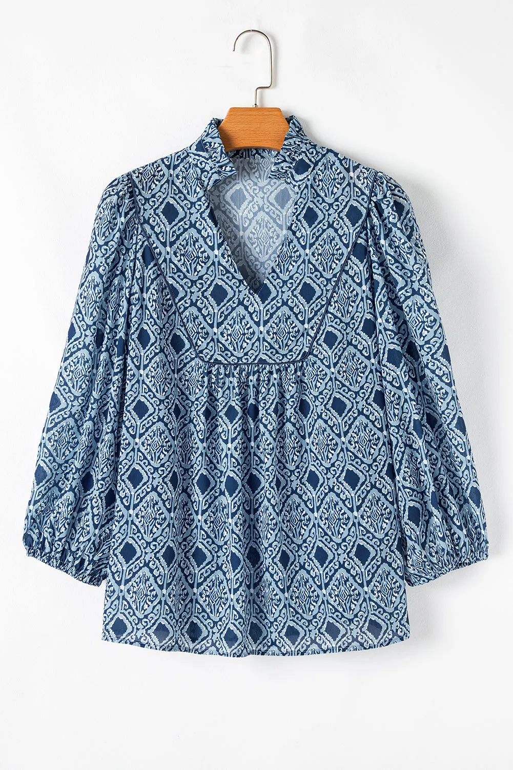 Elora Frilled V Neck Loose Fit Blouse