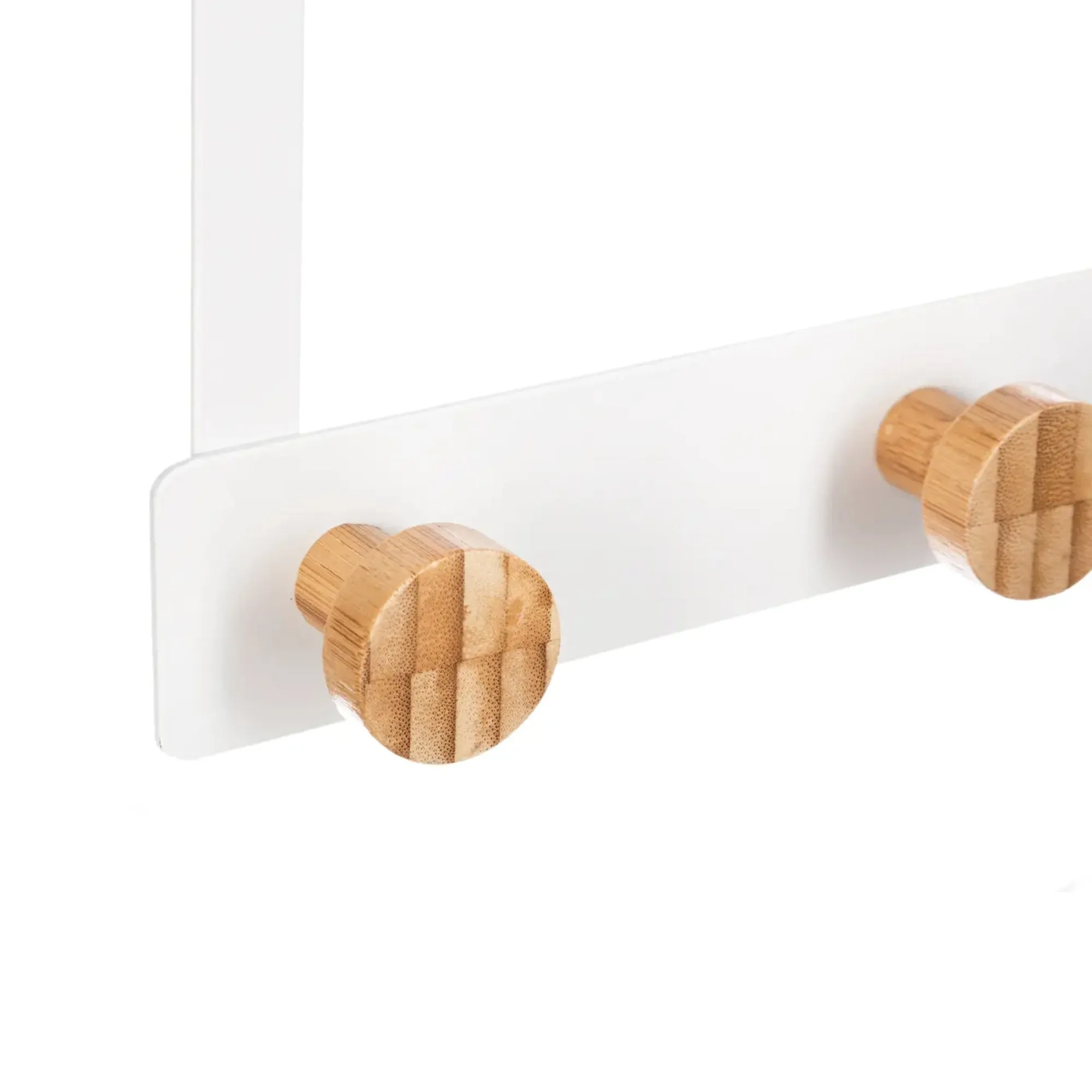Five 3 Hook Coat Hanger White