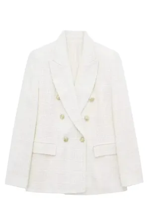 'Gail' Double-Breasted Tweed Jacket