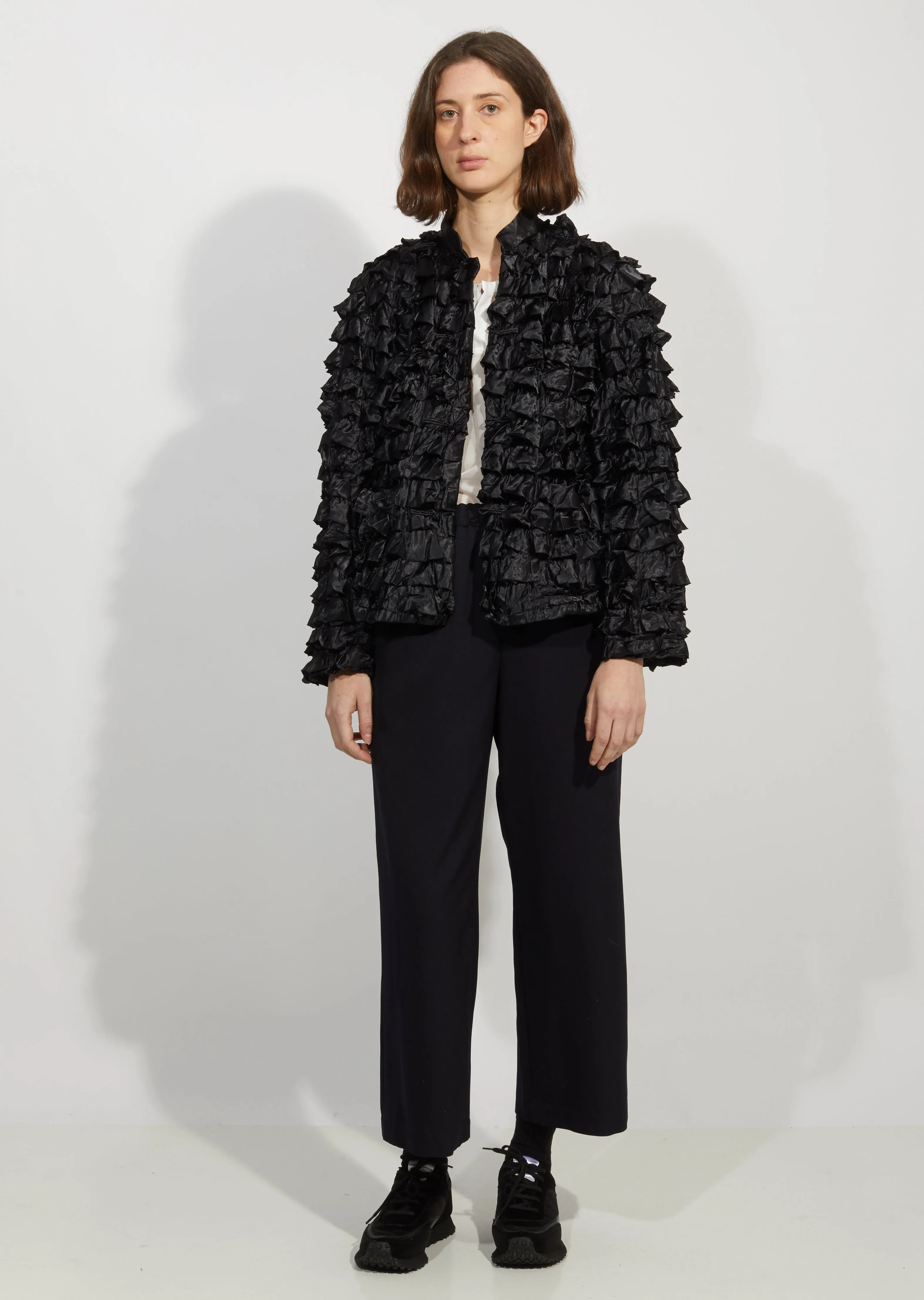 Garment Treated Satin Jacket