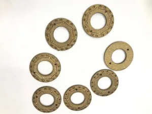 Golden Ring Plastic Stones