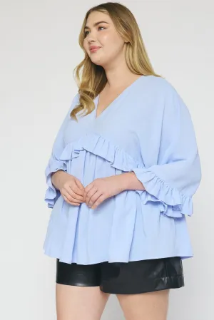 Hannah Leigh Ruffle Top