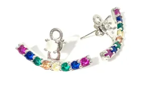 Jewel Happy Ear Jackets - Silver