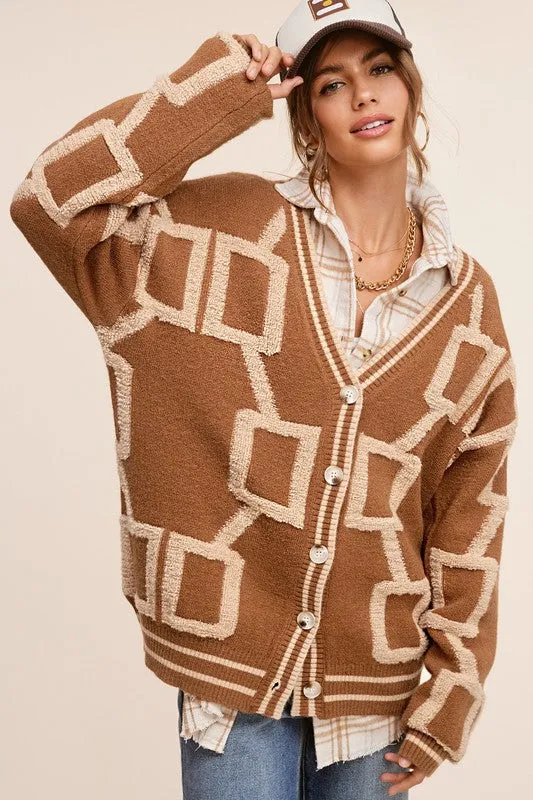 La Miel Oversized Reina Cardigan