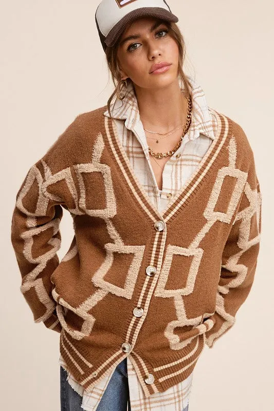 La Miel Oversized Reina Cardigan