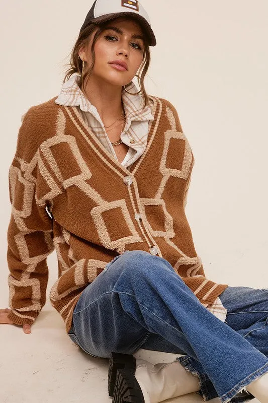 La Miel Oversized Reina Cardigan