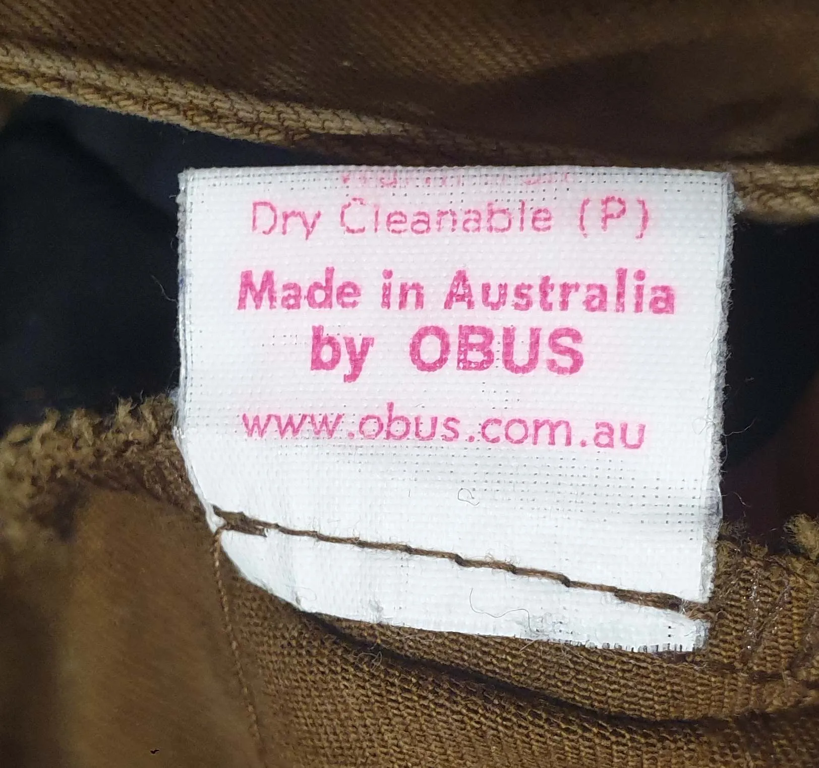 Obus tan brown pants size 2 / AU 10