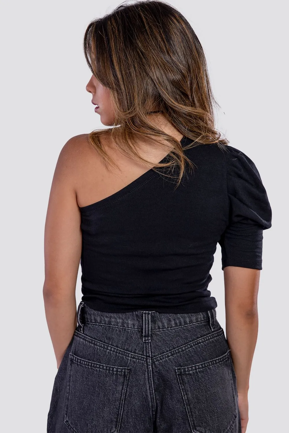 Off Shoulder Top With On Side Ruffles - Kady
