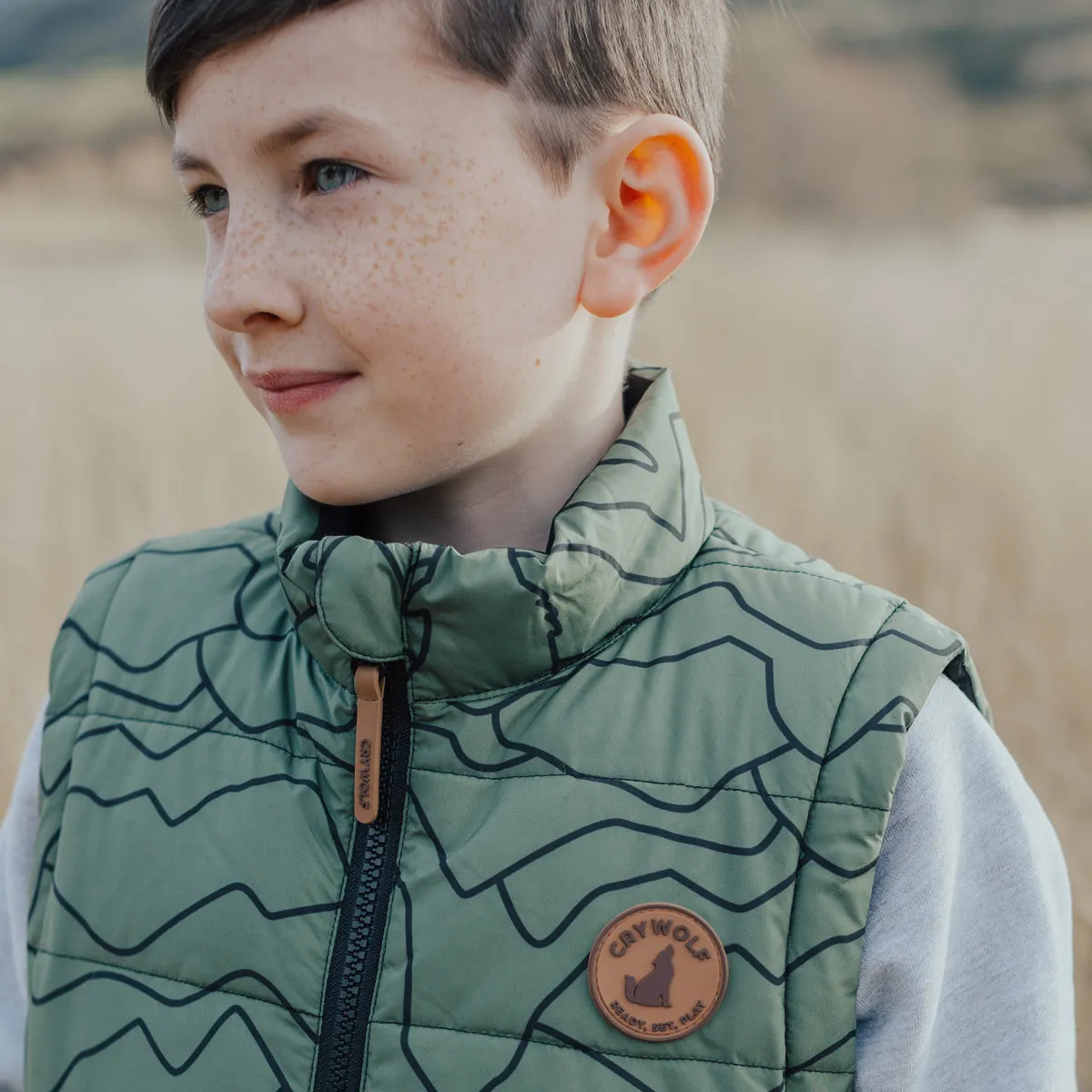 Reversible Vest (Khaki Alps)