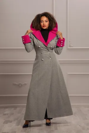 ROOMY COLOR BLOCK COAT