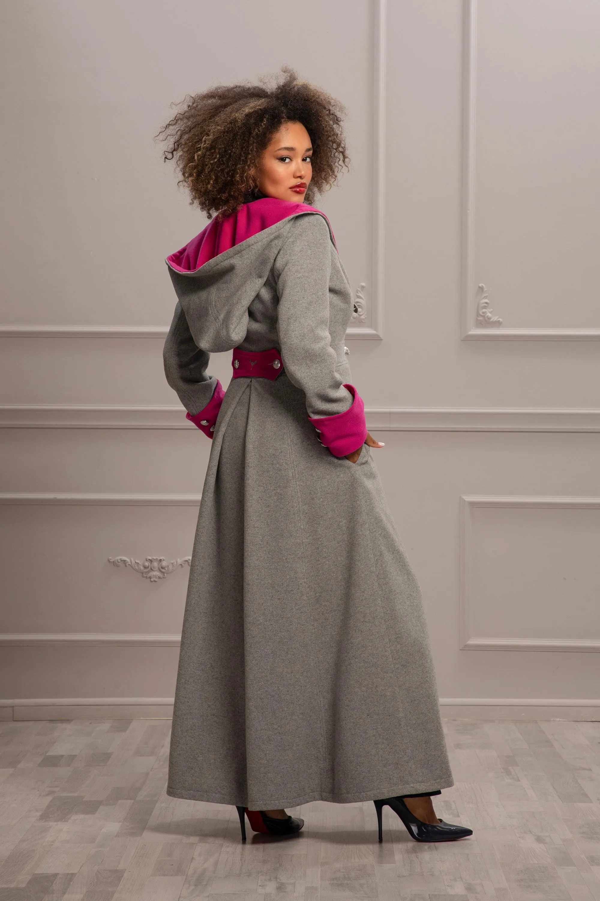 ROOMY COLOR BLOCK COAT