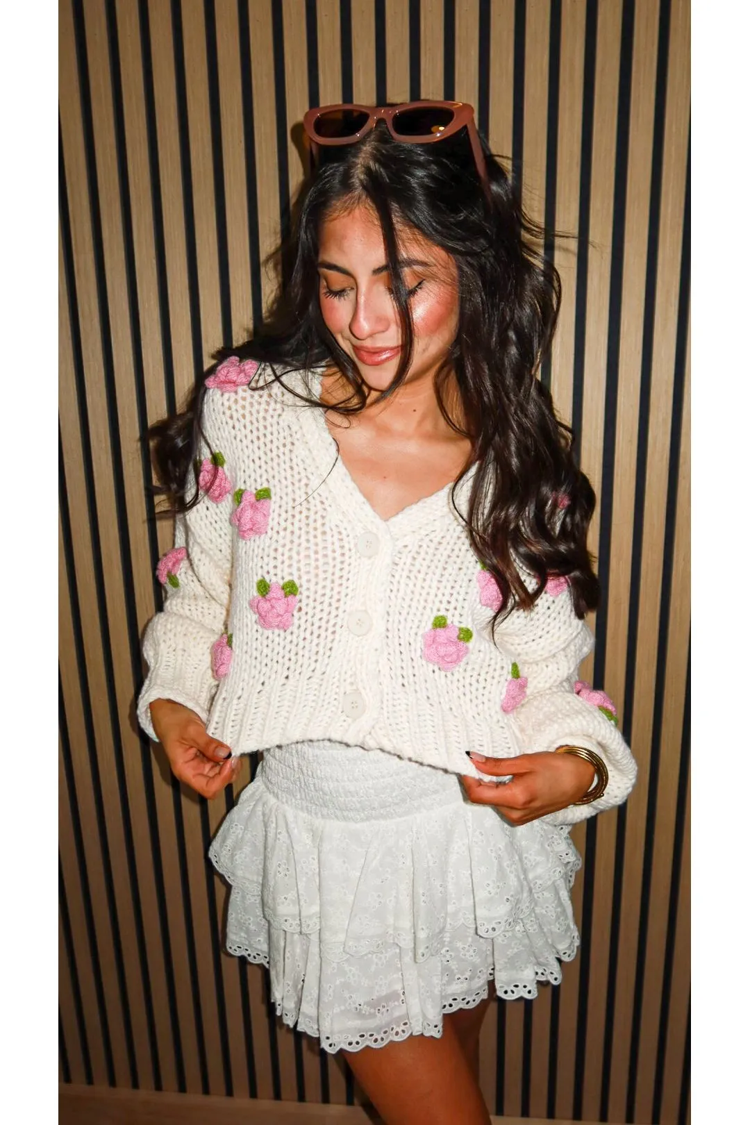 Rose Knit Cardigan