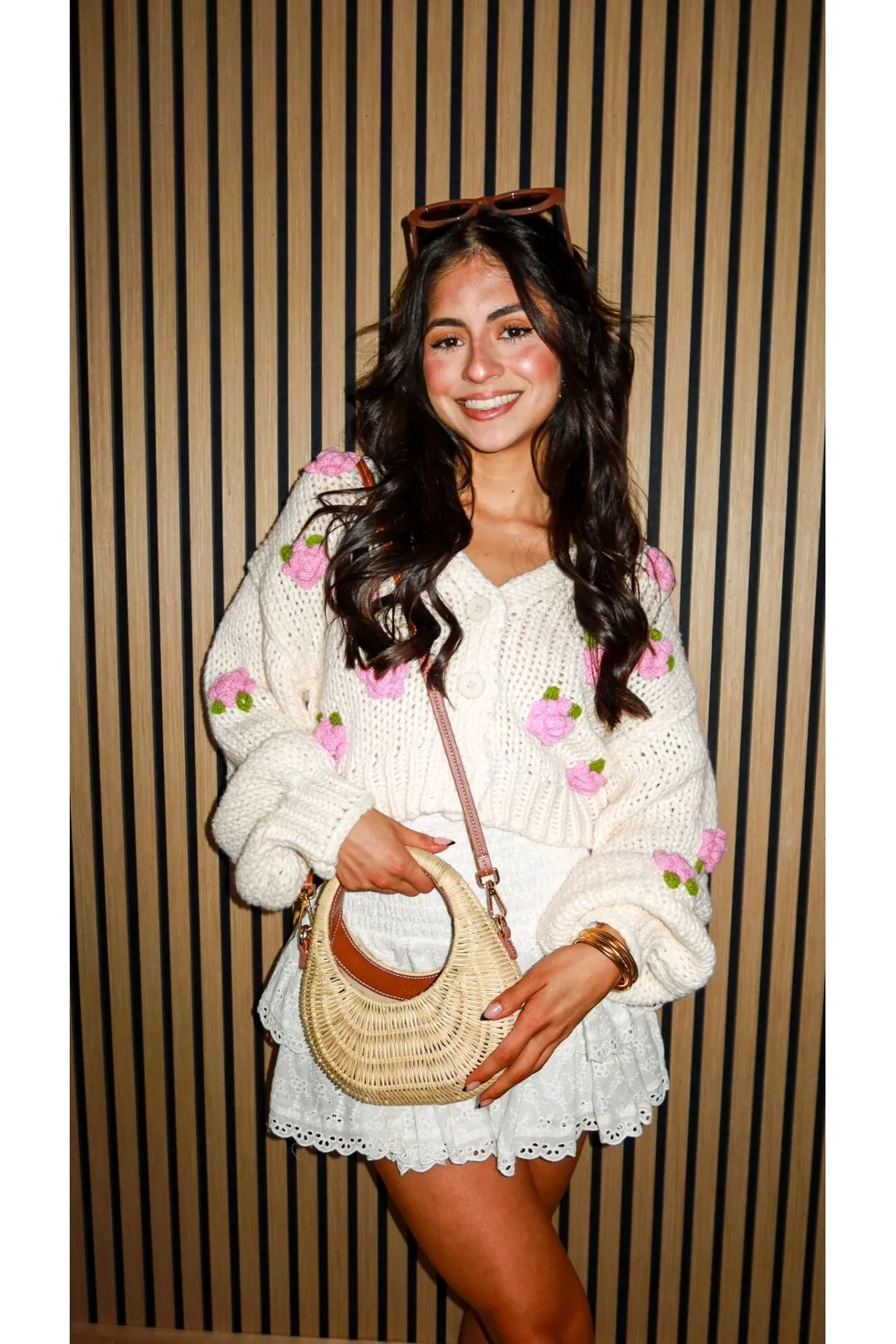 Rose Knit Cardigan