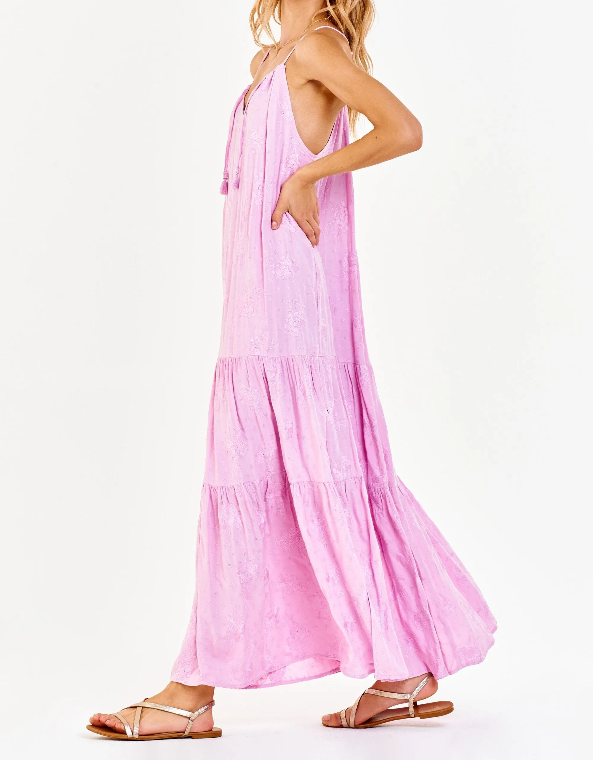 RYO STRAP HALTER DRESS ENGLISH LAVENDER