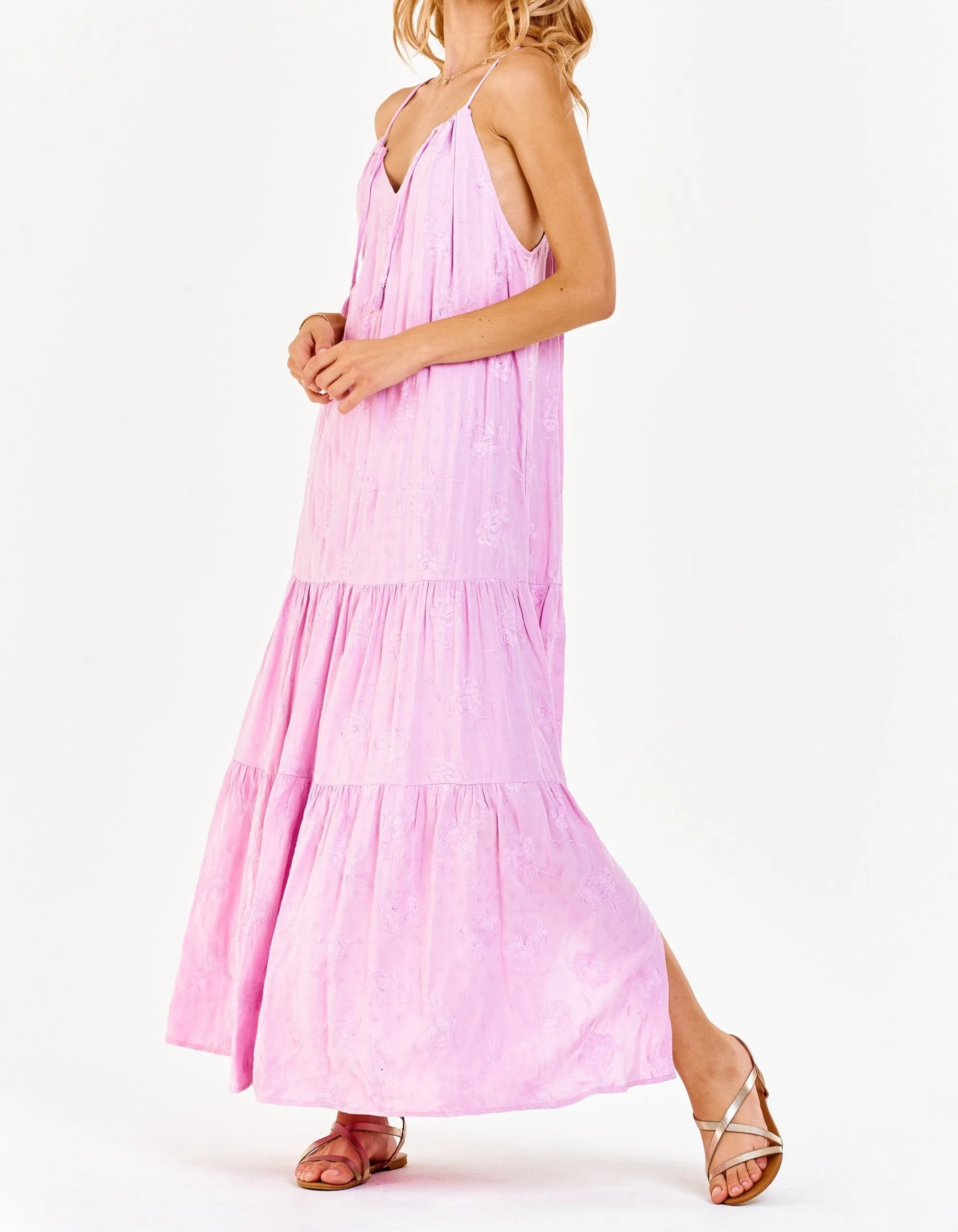 RYO STRAP HALTER DRESS ENGLISH LAVENDER