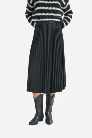 Sadie & Sage Full of Charm Midi Skirt Black