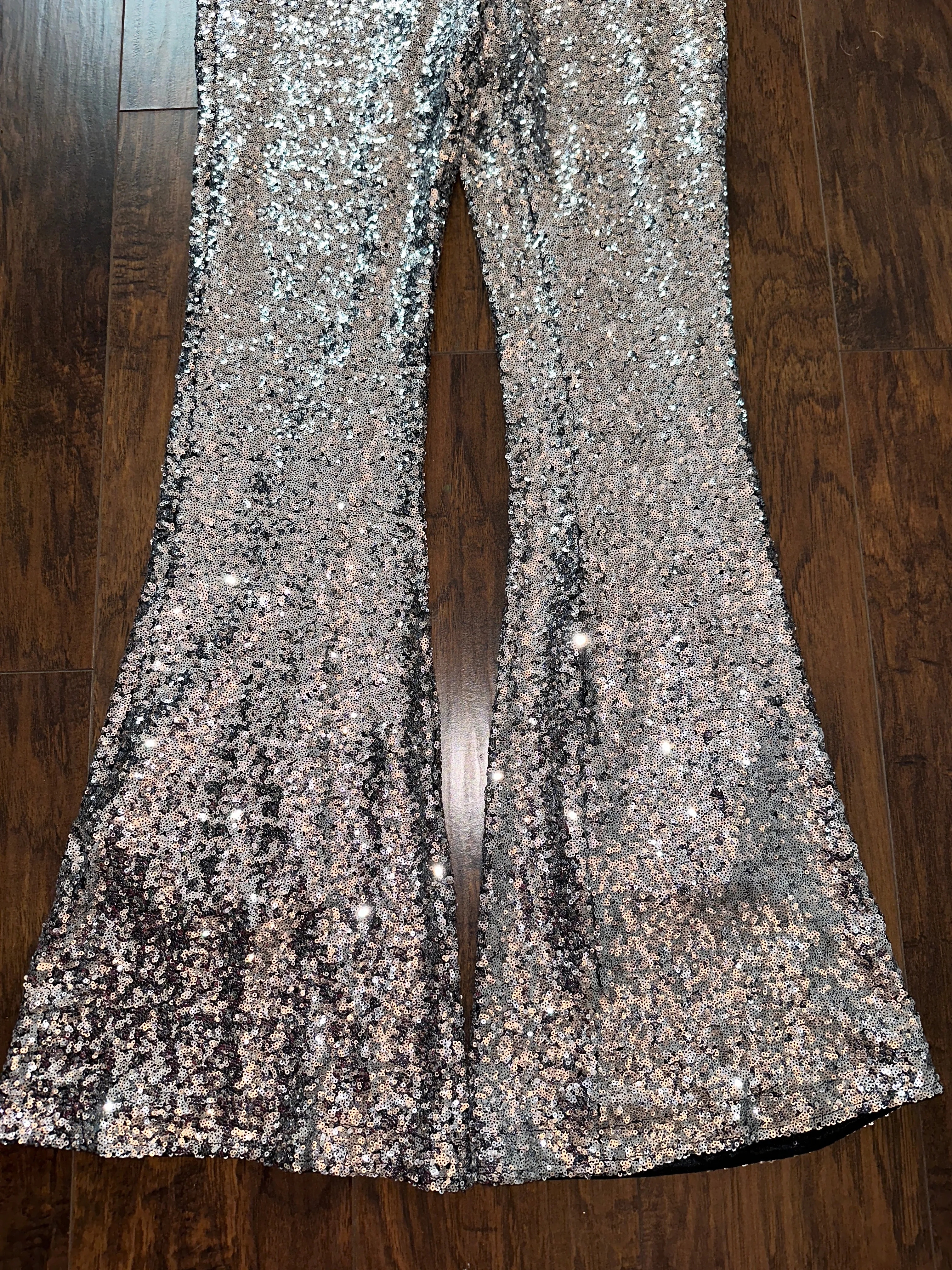 Sequin Flare Pants