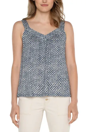 SLVLS VNK TANK W SMOCKING